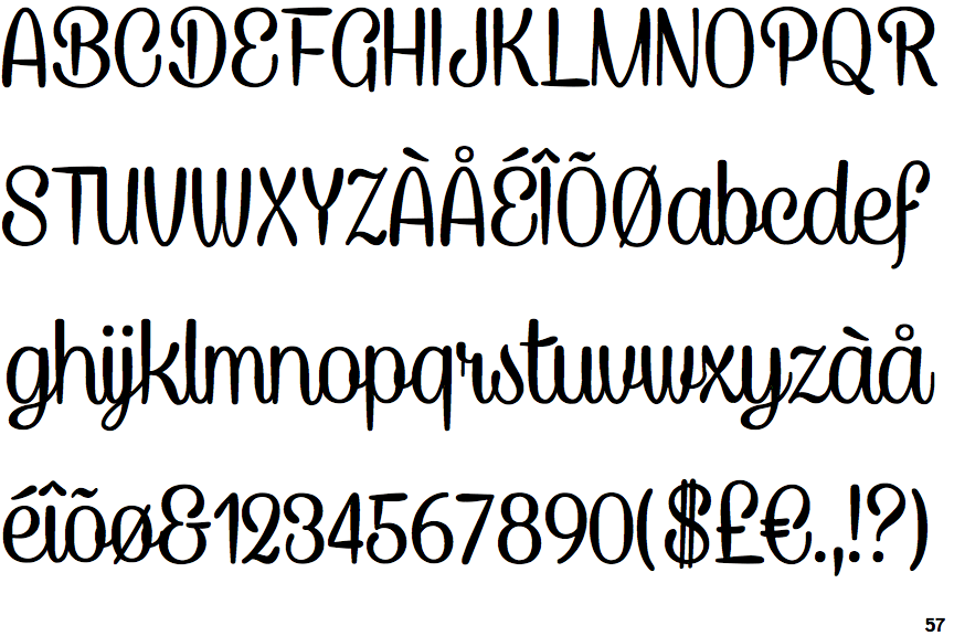 Caneletter Script