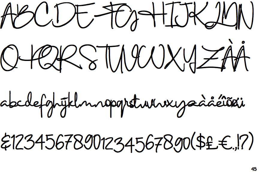 Factually Handwriting Bold