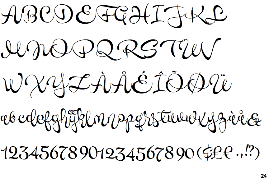 Identifont - Novety Script