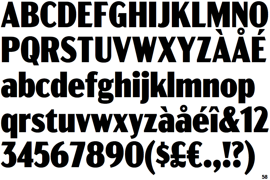 Acme Gothic Condensed Black