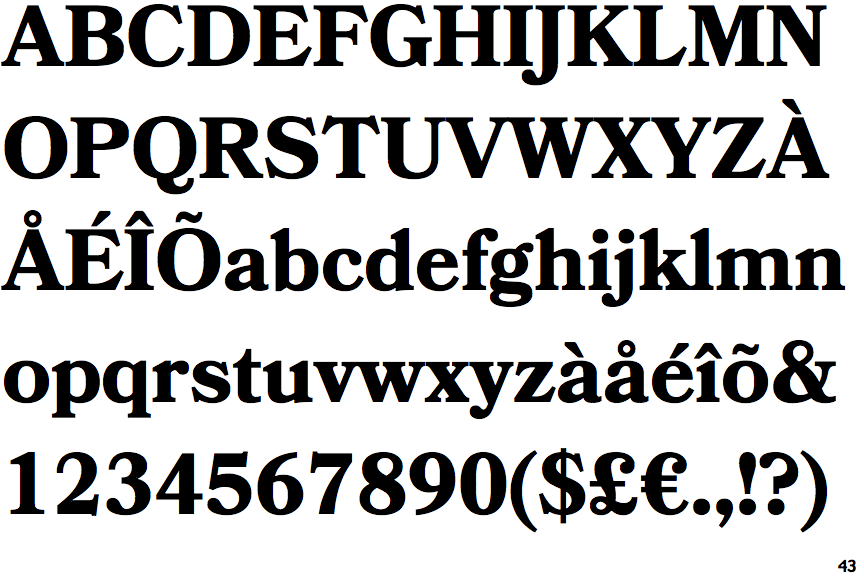 Identifont Bookmania Bold