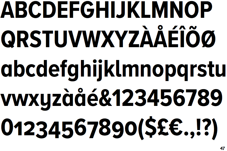 Proxima Nova Alternate Condensed Bold