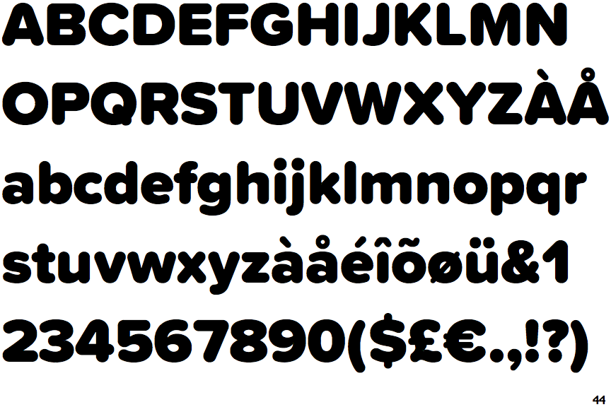 Identifont Proxima Soft Black