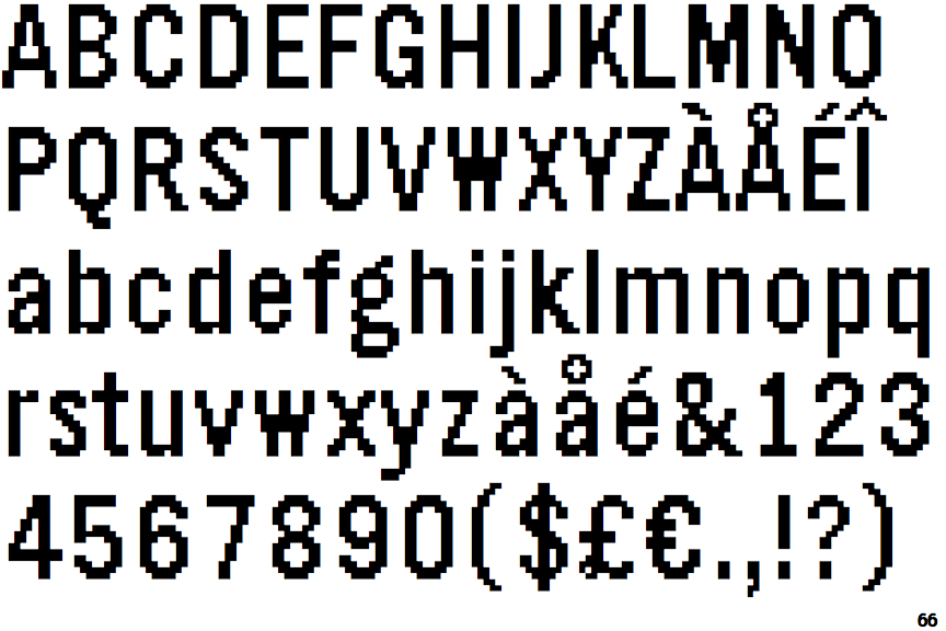 Raster Gothic 24 Condensed Bold