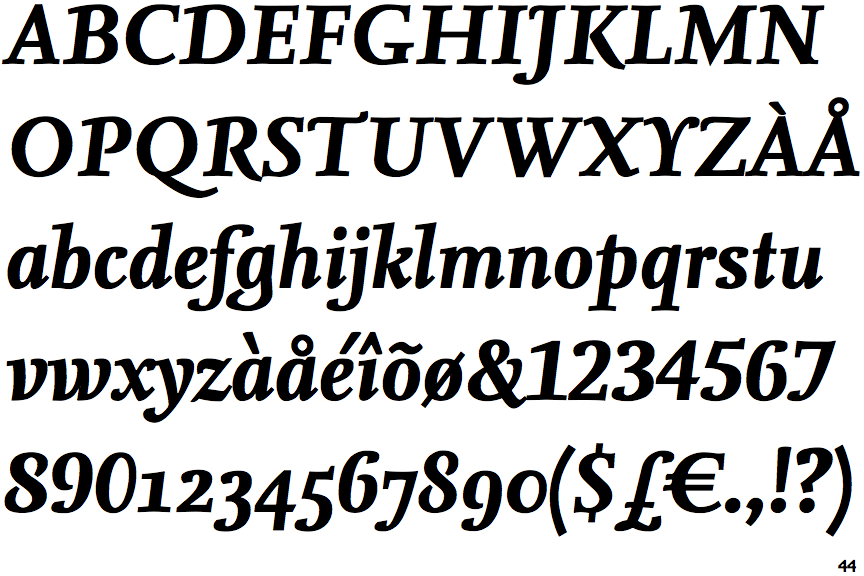 Nexus Serif Bold Italic