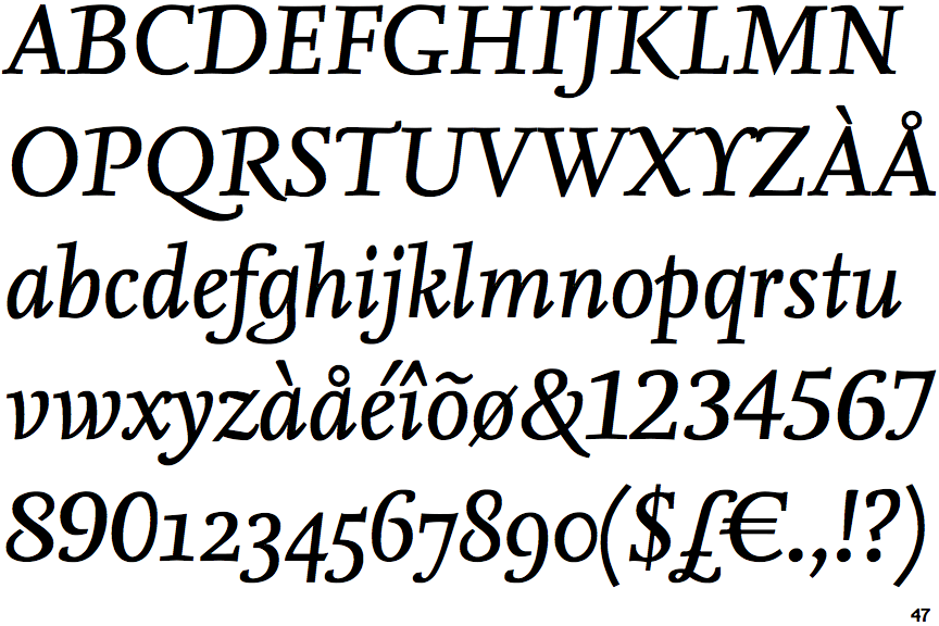 Nexus Serif Italic