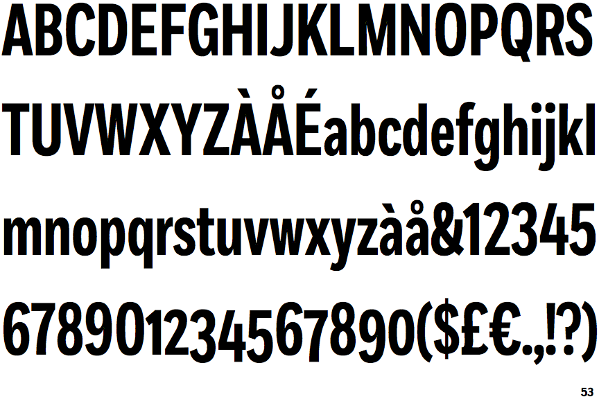 Fort Extra Condensed Bold