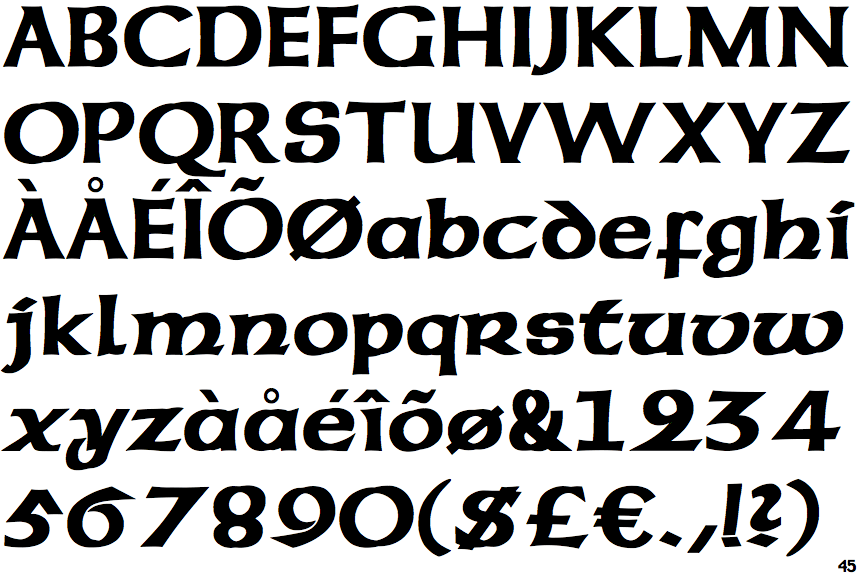 American Uncial (Mecanorma)