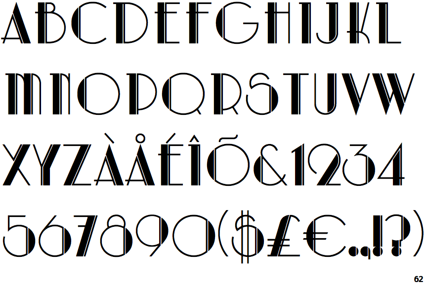 Identifont Artdeco