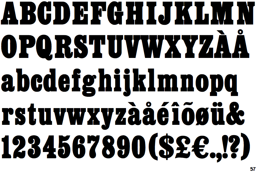 Egyptienne Condensed Bold