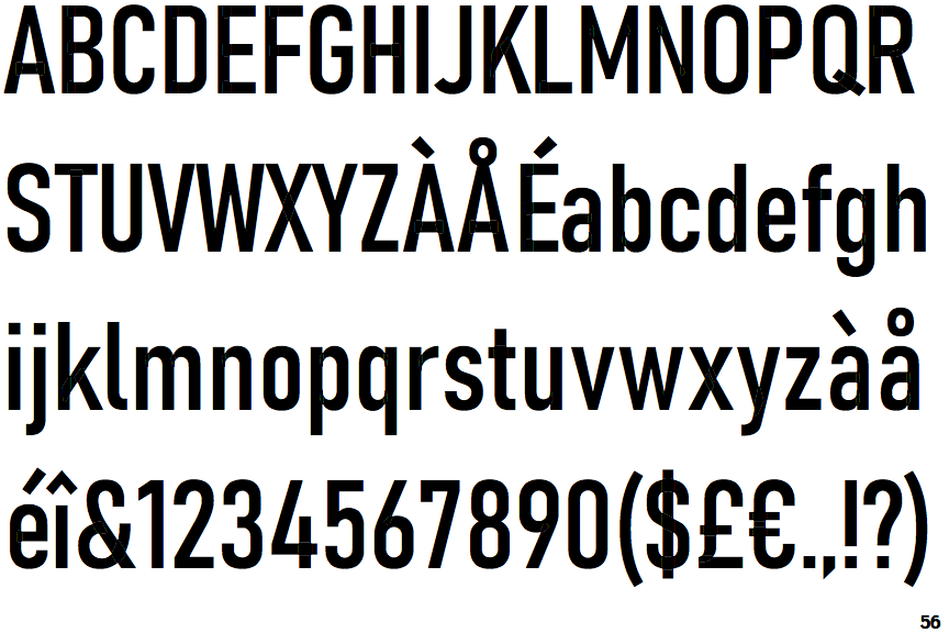 Identifont - Bahnschrift Condensed