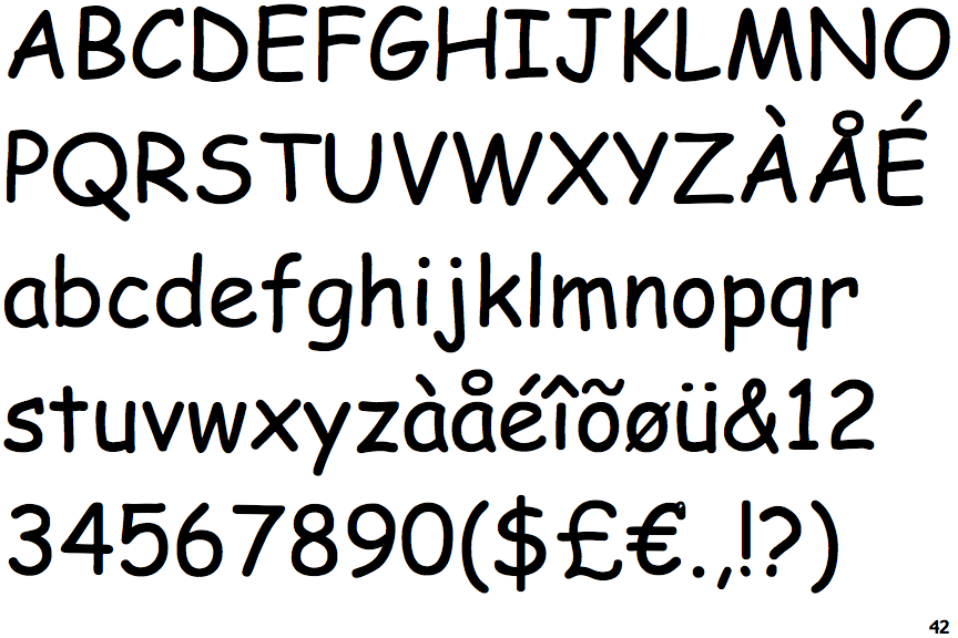 comic sans font