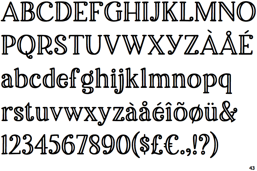 Identifont Breakfast Pastry