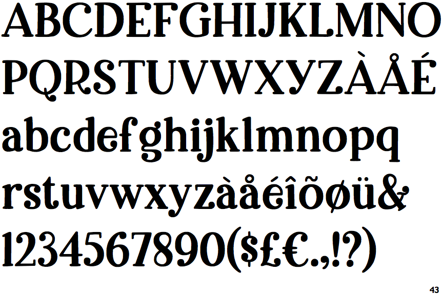 Identifont Breakfast Pastry Solid