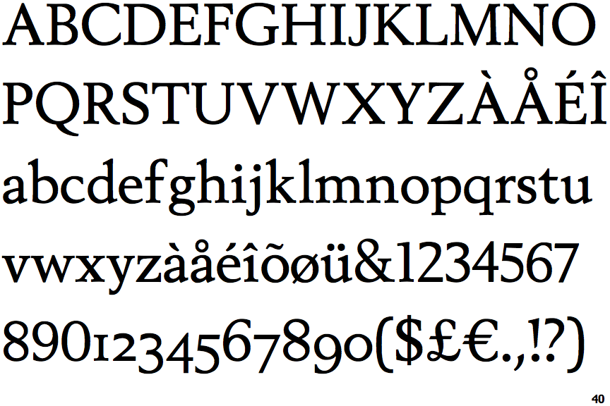 Berling Nova Text