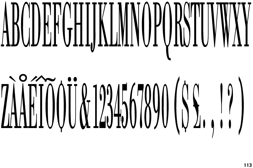 Bodoni Unique