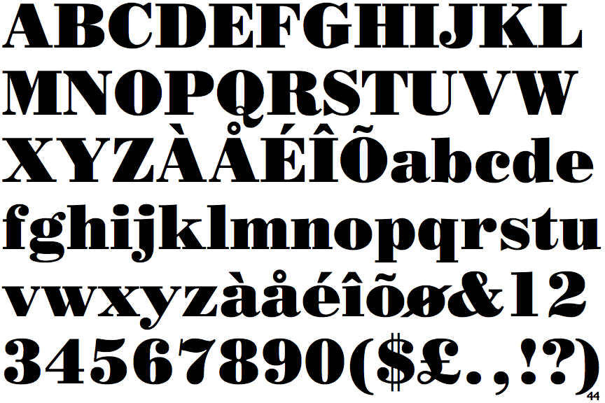 CG Poster Bodoni