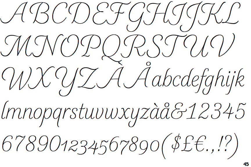 Elicit Script Extra Light Formal