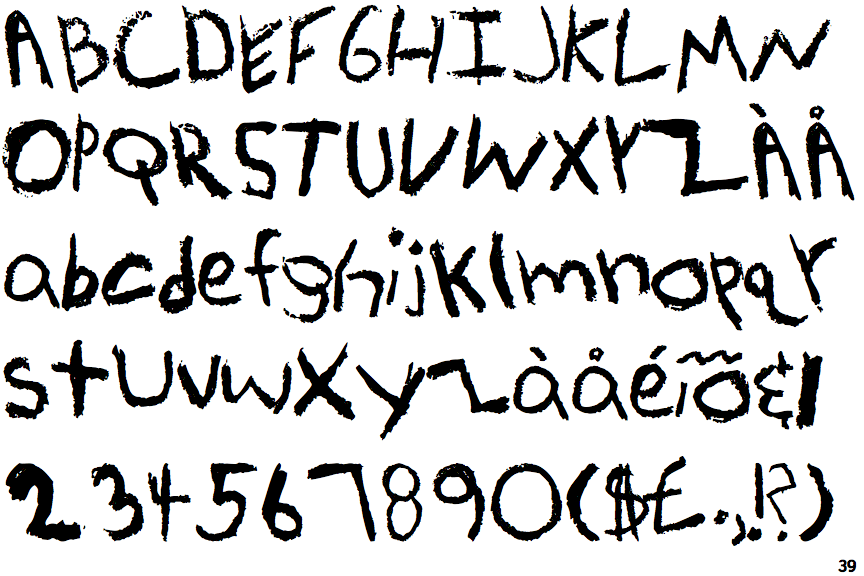 Identifont Kid Type Crayon