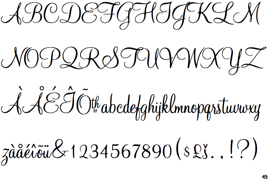 Mahogany Script