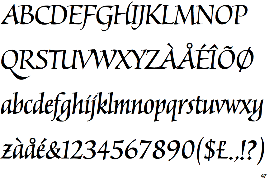 Mantegna Italic