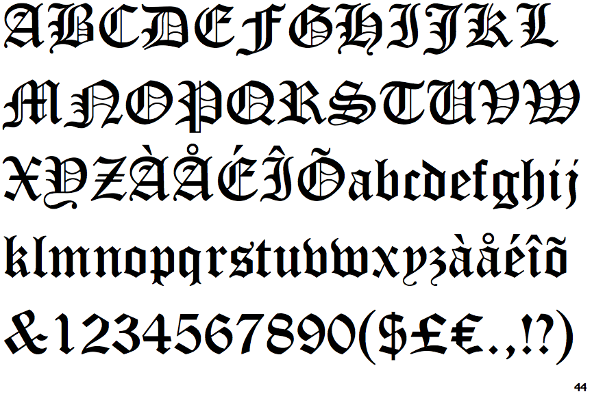 cool font styles alphabet