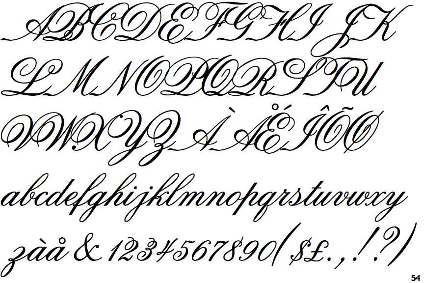 Old Fonts Script 118