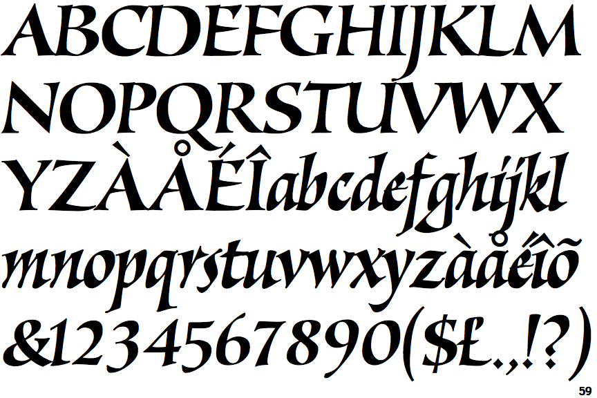 Polenta Black Italic