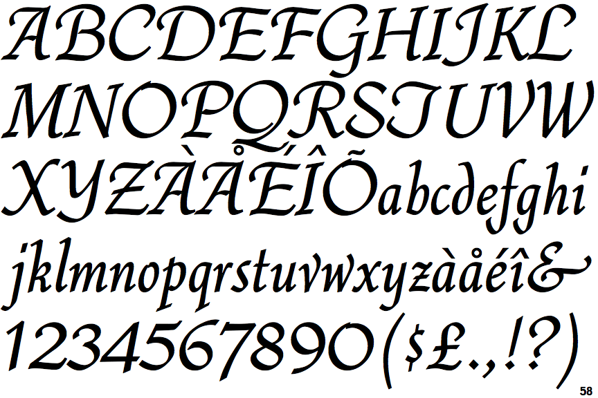 fonts that go with monotype corsiva