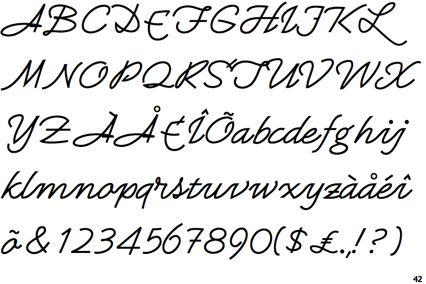 Saxony Script