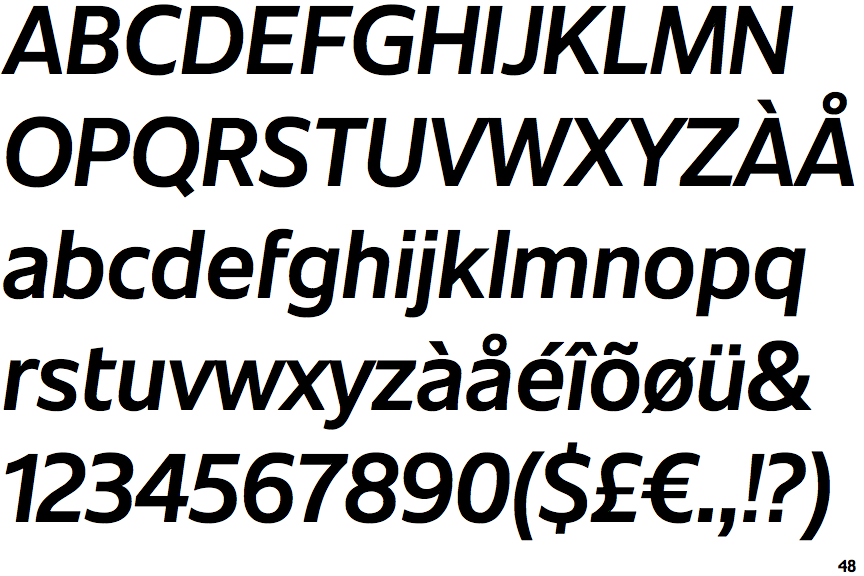 Unitext Semibold Italic