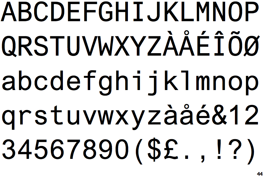 Arial Monospaced