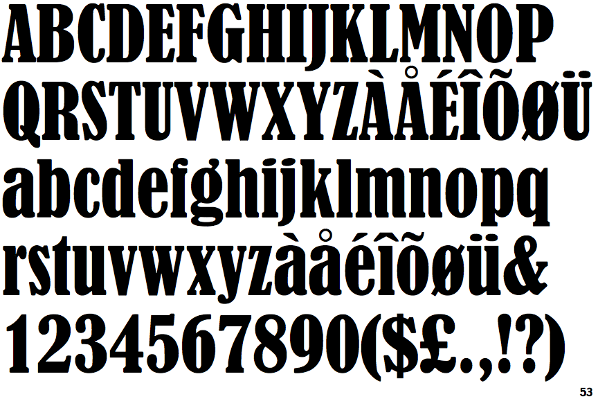 Monotype Bernard Condensed