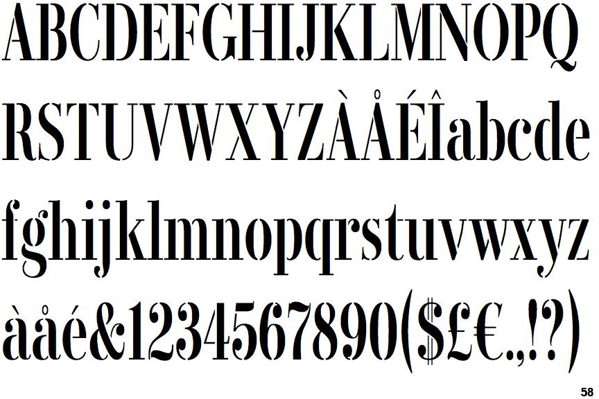 Didonesque Stencil Condensed