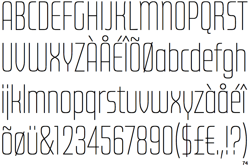 Identifont Futura Now Display Thin
