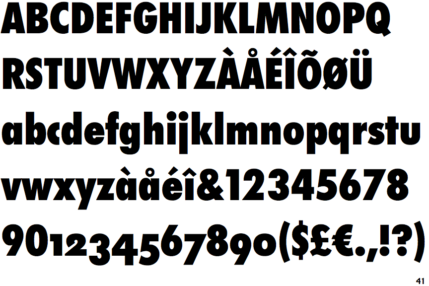 Futura Now Headline Condensed Extra Black