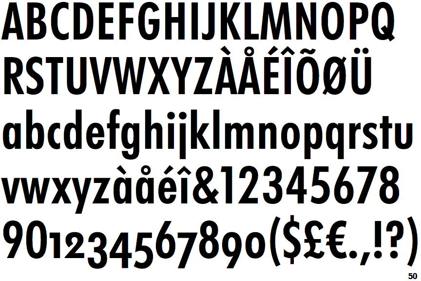 Futura Now Text Condensed Bold