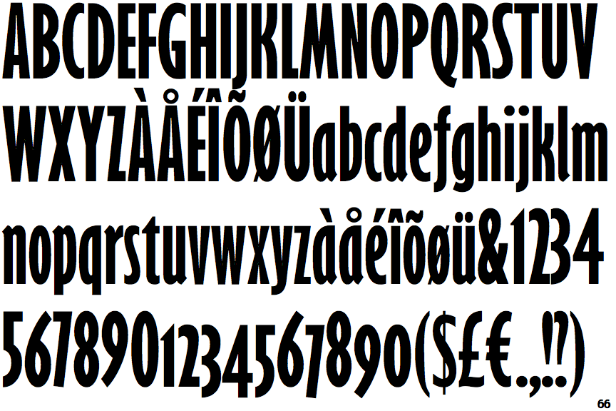 Gill Sans Nova Extra Condensed Bold