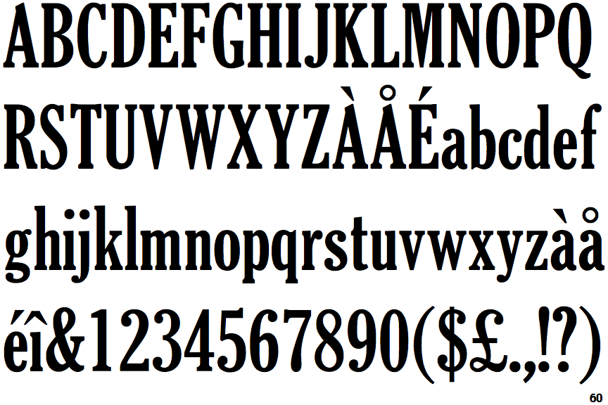 Gloucester Extra Condensed Bold
