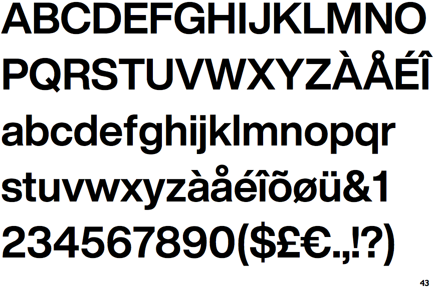 Helvetica Now Display Bold