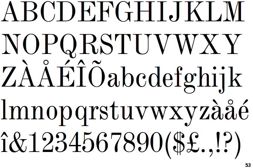 Monotype Modern Condensed