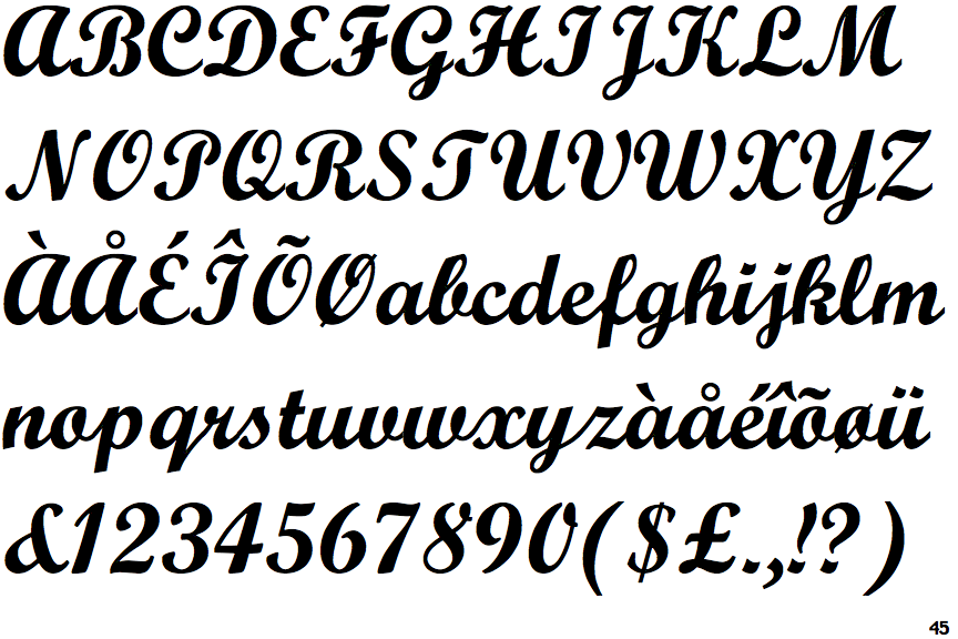 Identifont - Monotype Script
