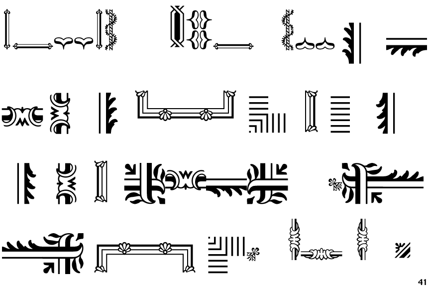 Identifont Rococo Ornaments Three