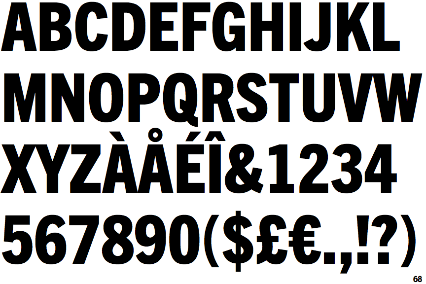 Trade Gothic Display 1 Base