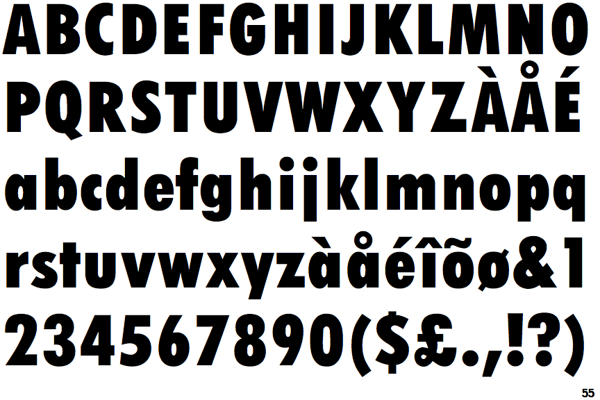 Twentieth Century Condensed Ultra Bold