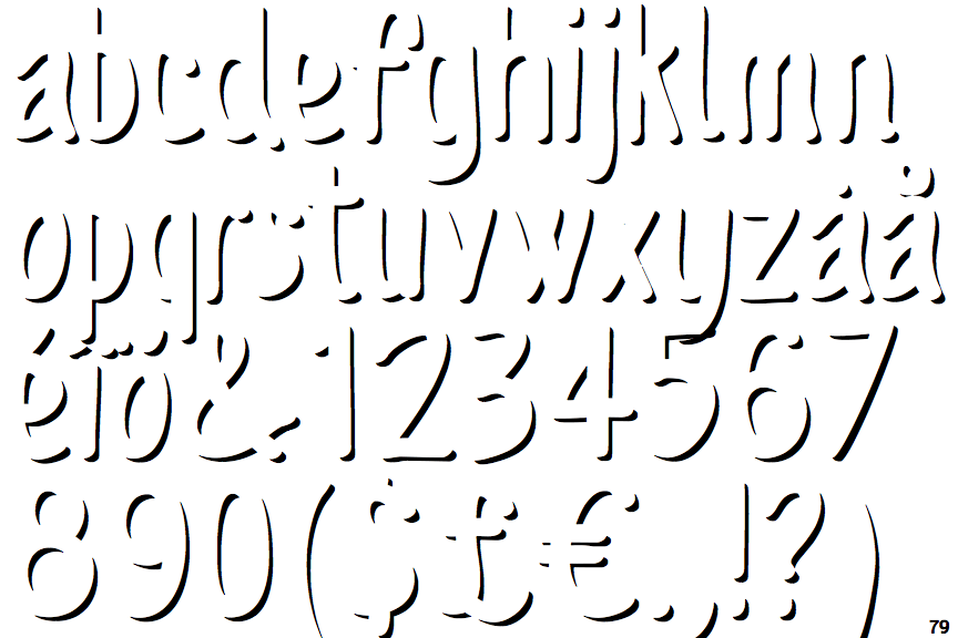 Sofia Rough Script Shadow Bold