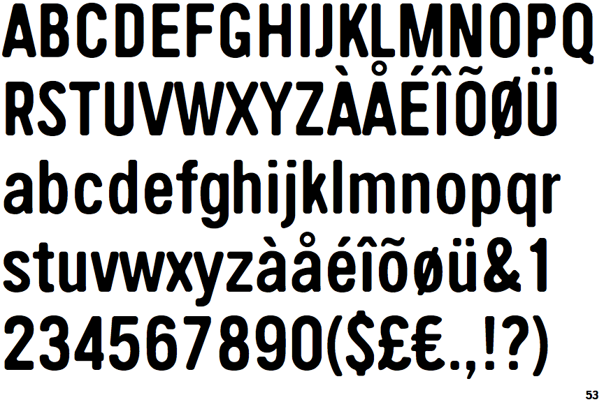 Handy Sans Condensed Round Fill