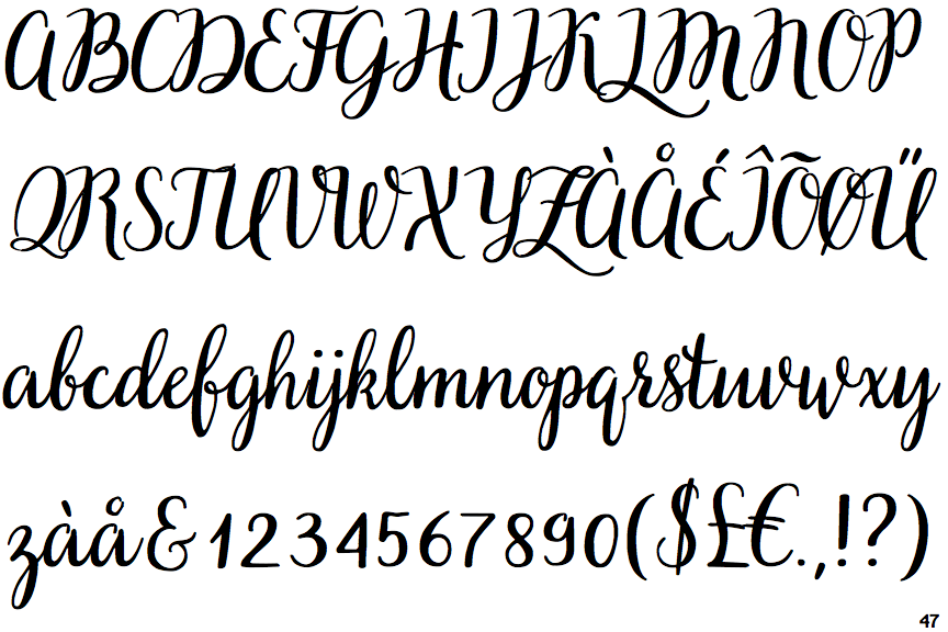 Identifont very berry