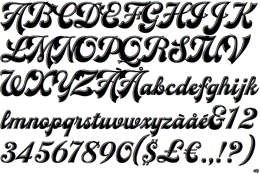 Magnetic Script Incised