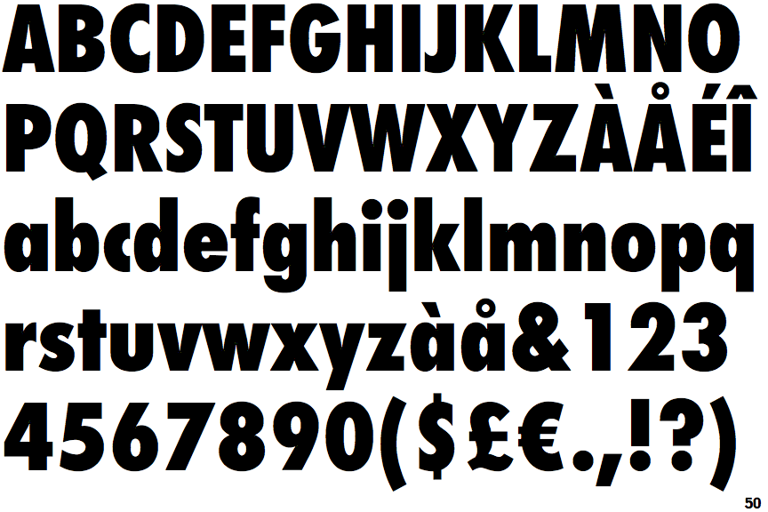 Futura ND Condensed Extra Bold